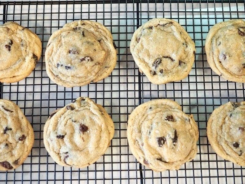 This recipe is most certainly the chewiest, softest, Chocolate Chip Cookies, EVER! Topped with a sprinkle of sea salt to bring out the flavor of the chocolate! #thefreshcooky #chocolatechipcookies #chewy #altitude #chocolatechips