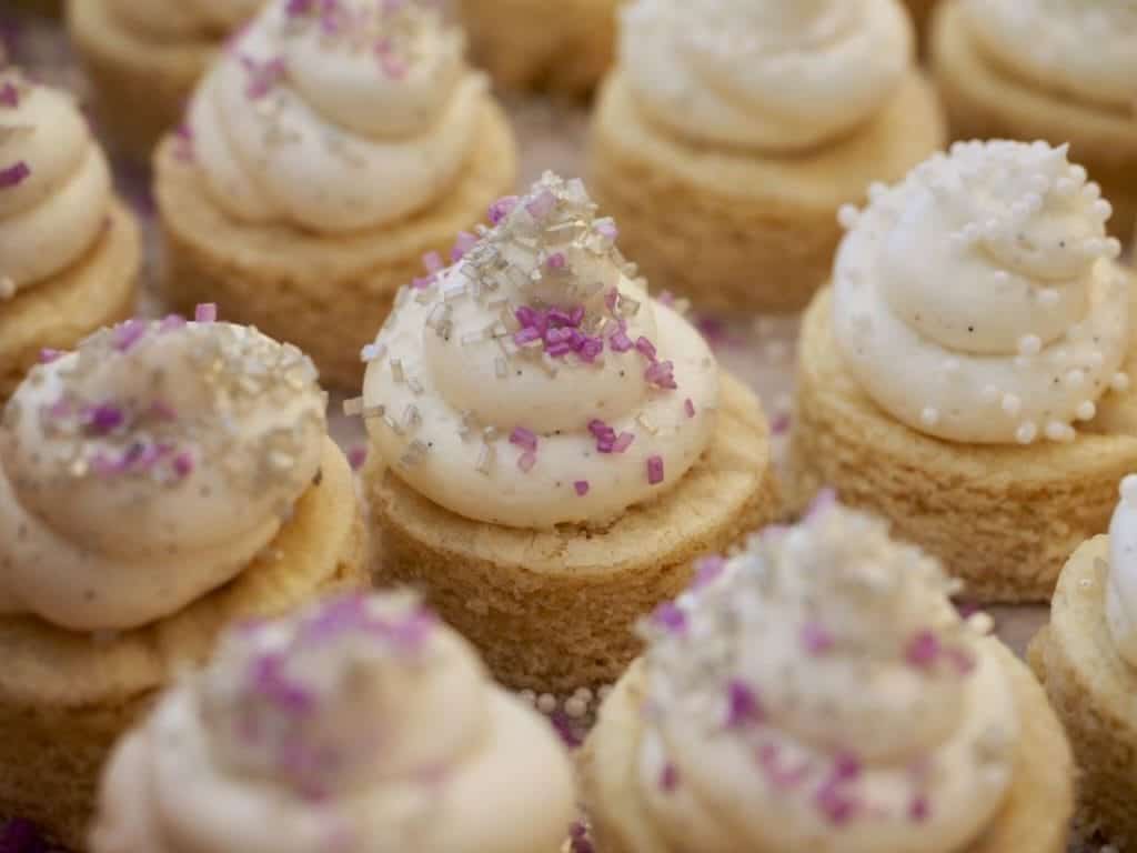 Sugar Cookie Bits with Silver-Purple Sprinkles | www.thefreshcooky.com