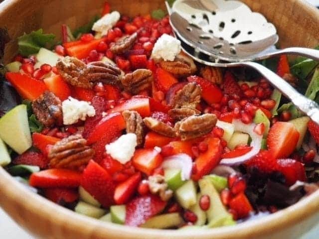 Bowl of Sweet Apple Maple Salad | www.thefreshcooky.com