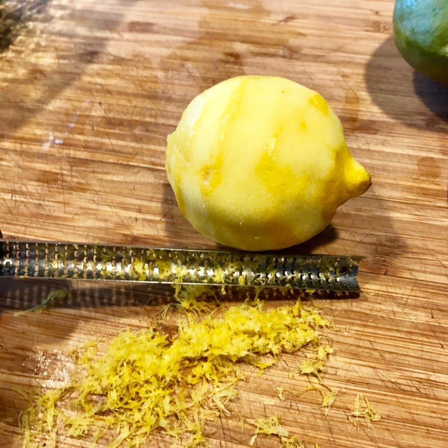 zesting a lemon | www.thefreshcooky.com