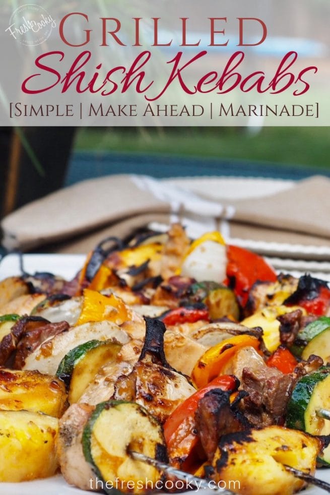 Shish Kebabs on a plate | www.thefreshcooky.com