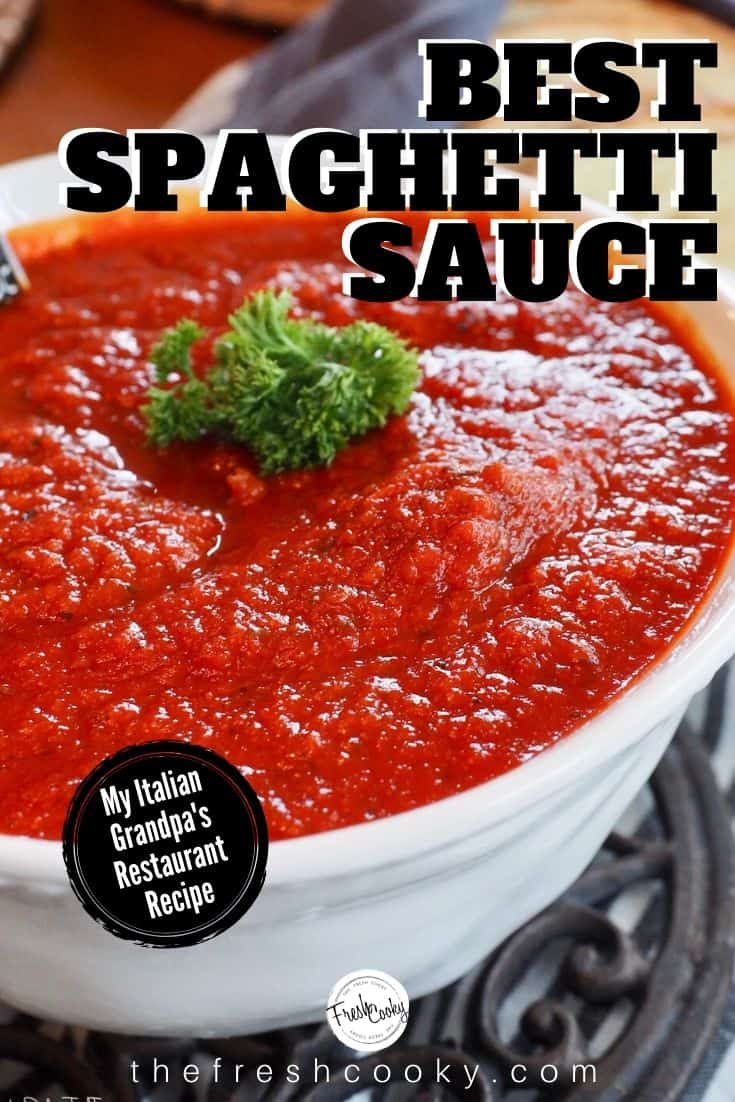 Authentic Italian Spaghetti Sauce Recipe (Gluten-Free) • The Fresh Cooky