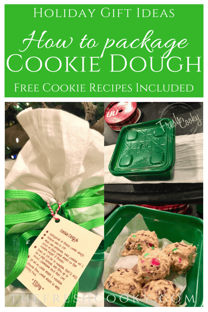 How to package cookie dough for gift giving, for pinning. 