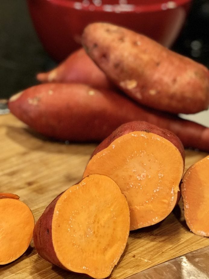 Cut yams | Thanksgiving Praline Yams