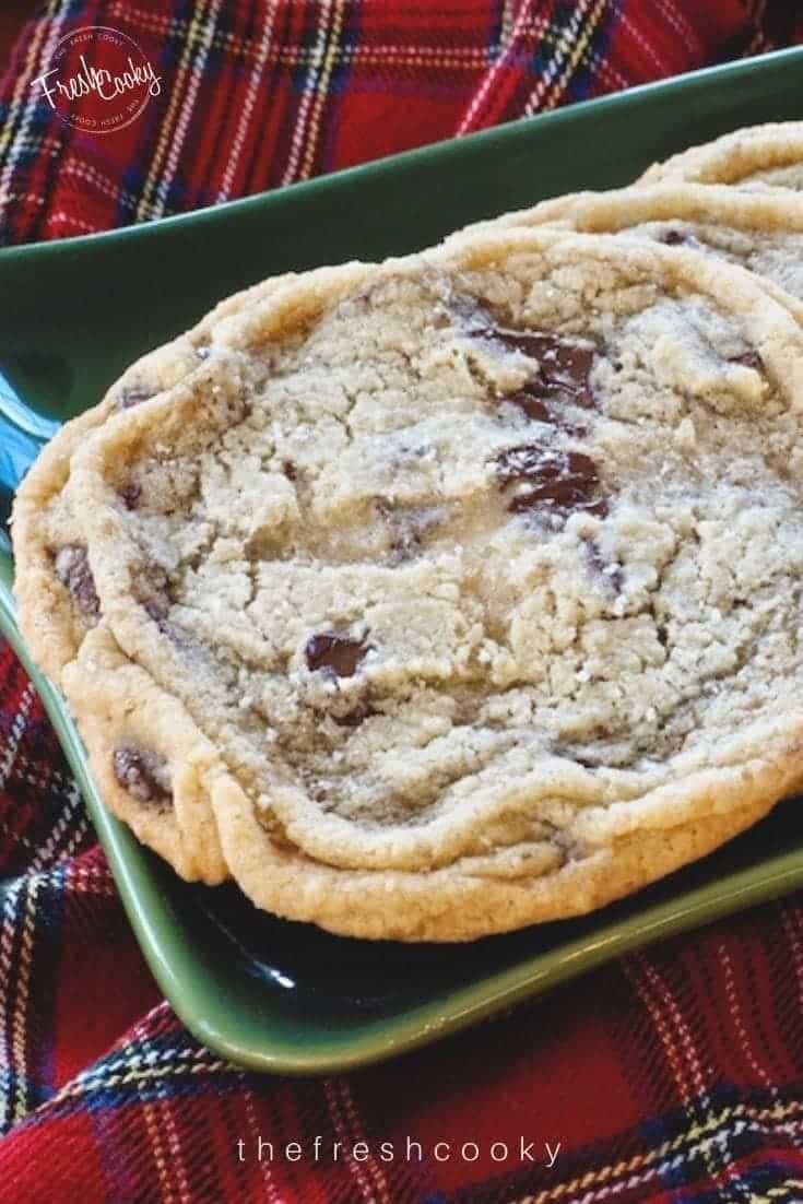 Giant Chewy Chocolate Chip Cookies with Fleur de Sel