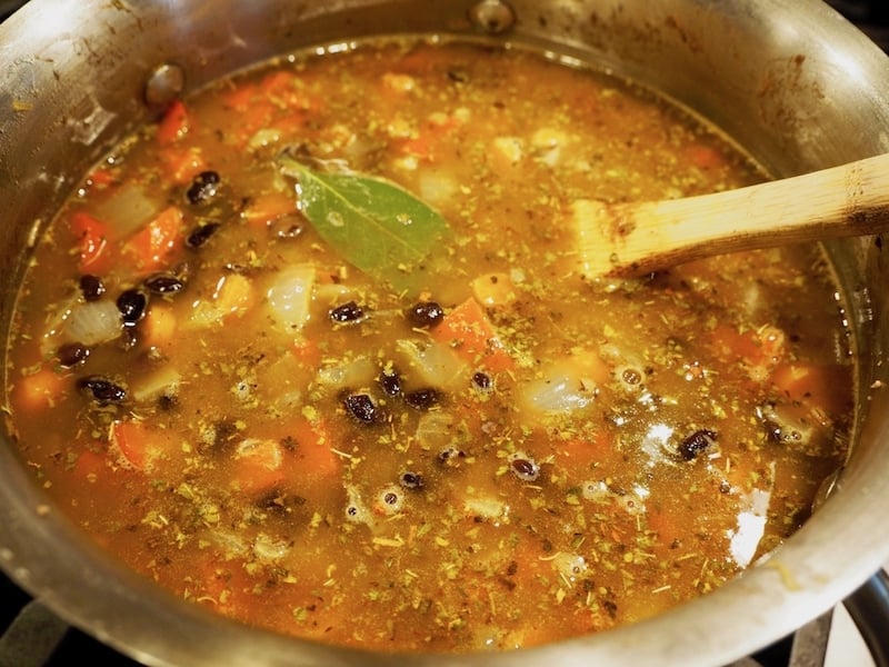 Black Bean and Sausage Soup | www.thefreshcooky.com #blackbeansoup #beansoup #beanandsausagesoup #blackbeans #soup