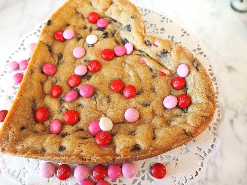 Giant Heart-Shaped Pan Cookie Recipe