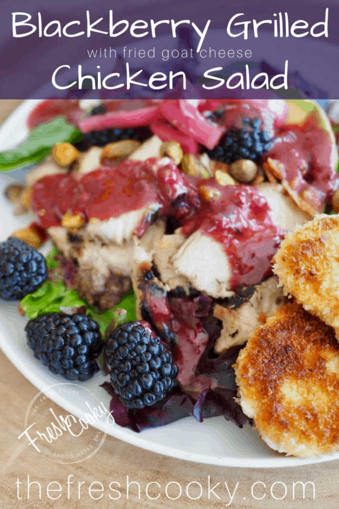 Blackberry Grilled Chicken Salad | www.thefreshcooky.com