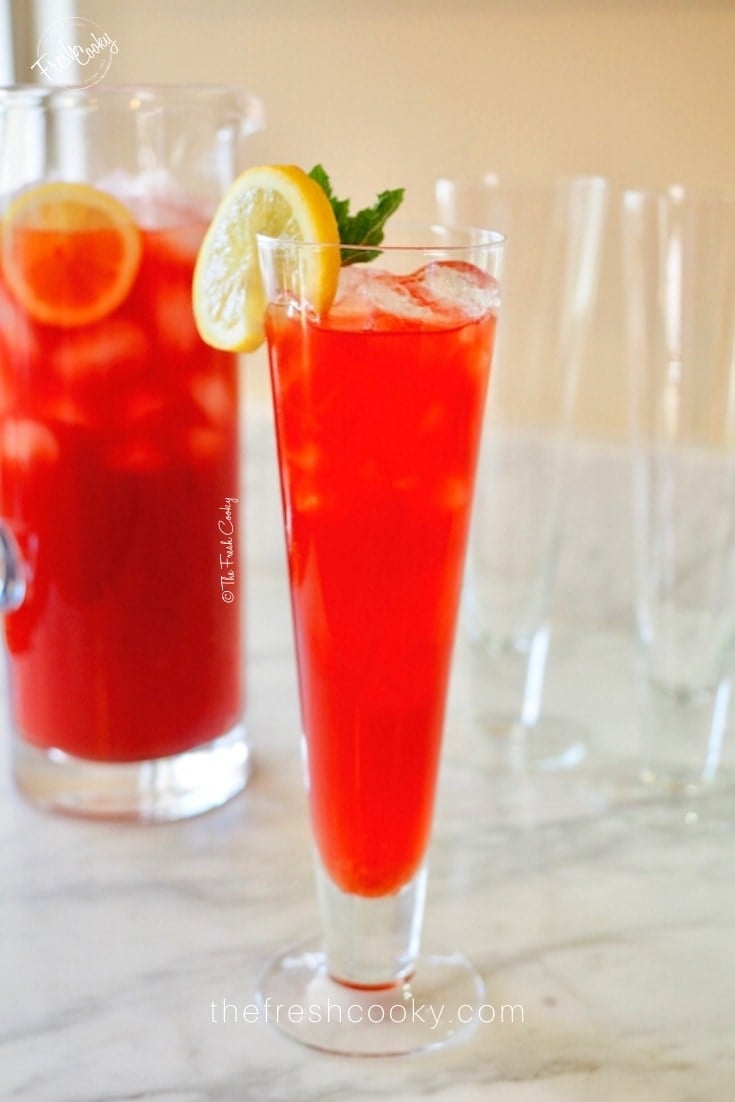 Texas Tea (Reduced Sugar) | www.threfreshcooky.com #texastea #punch #icedtea