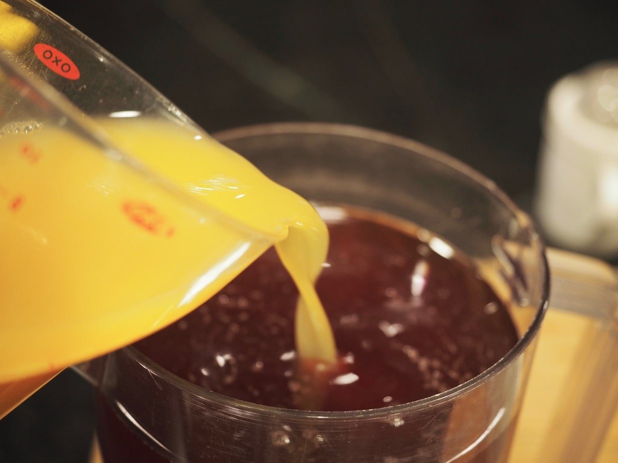 Adding pineapple juice to texas tea.