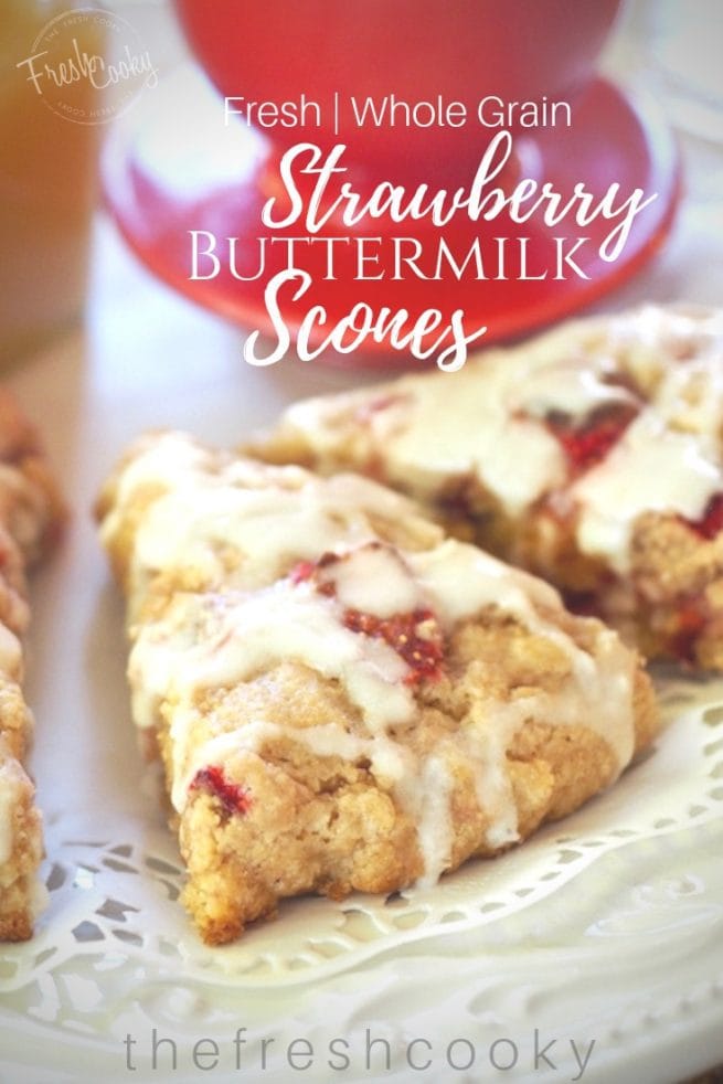 Strawberry Buttermilk Scones | www.thefreshcooky.com