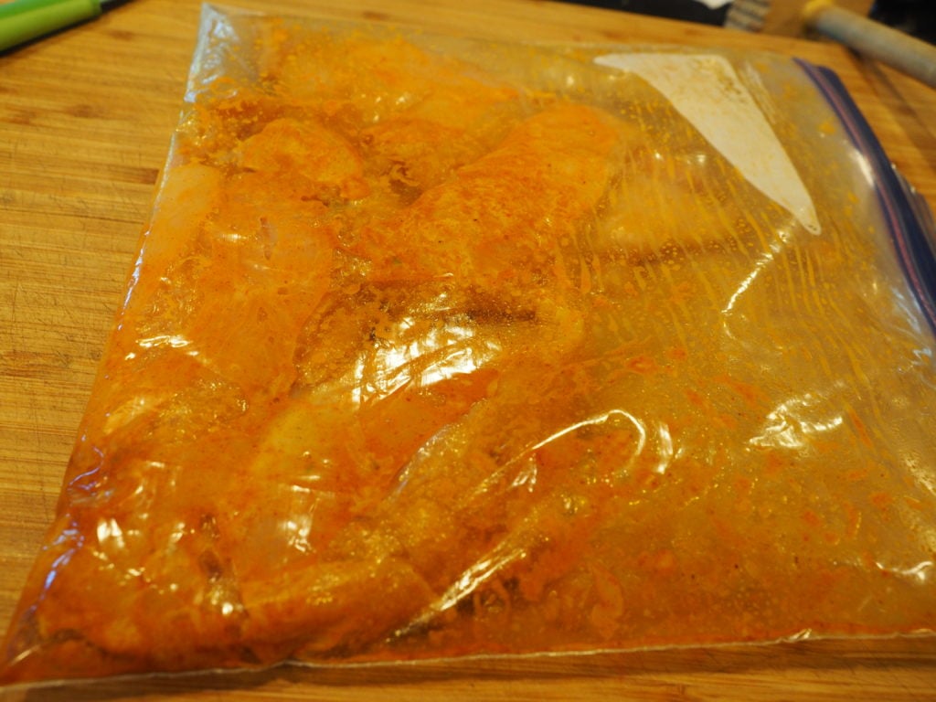 Marinated Chicken in Baggie.