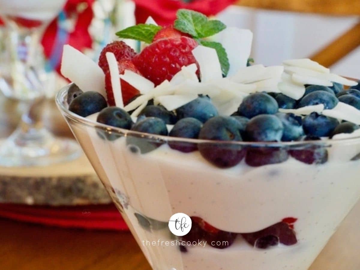 Red, White & Blue Yogurt Parfaits