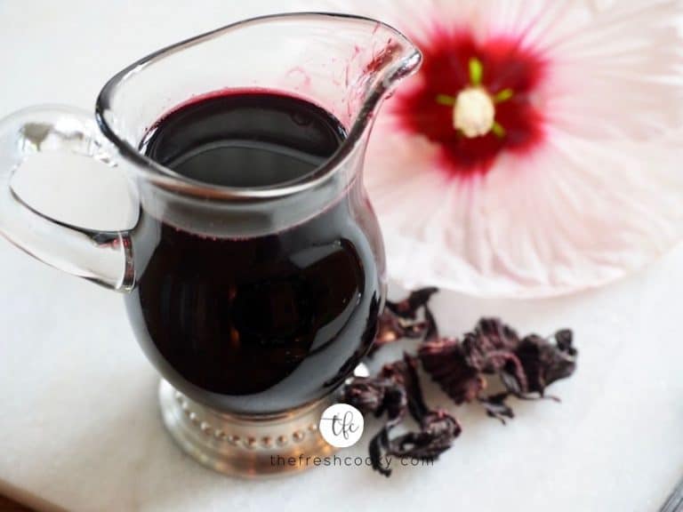 Hibiscus Simple Syrup {All-Natural}
