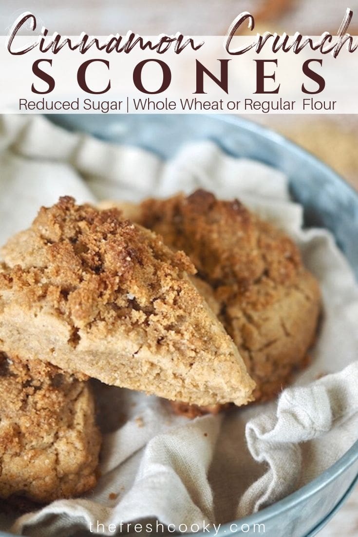 Cinnamon Crunch Scones • The Fresh Cooky
