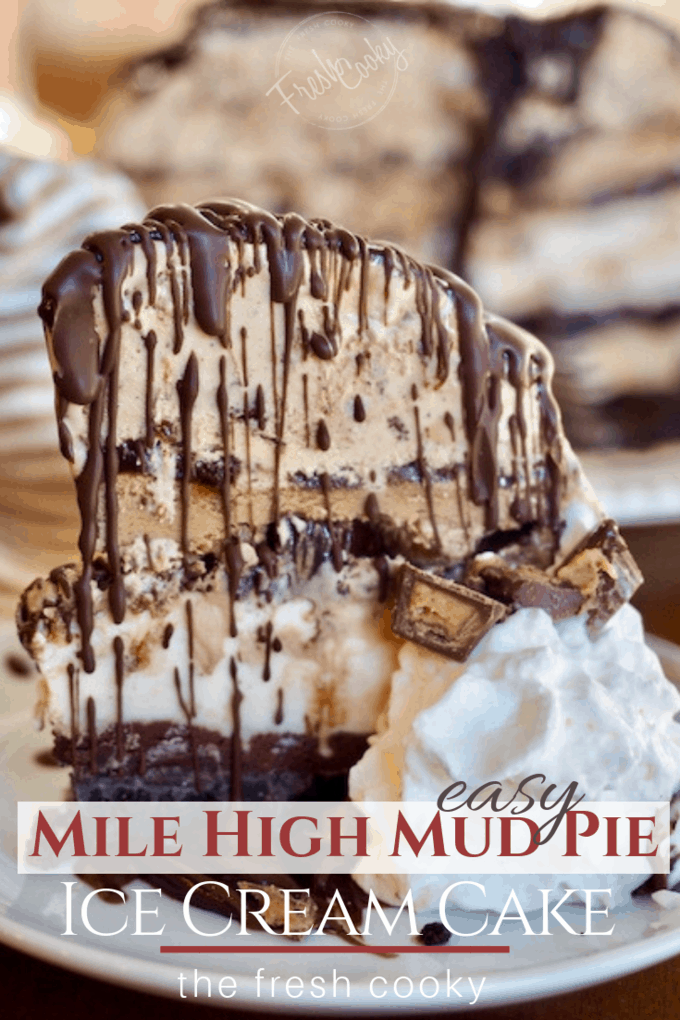 Pin for Mile High Mud Pie Ice Cream cake. 