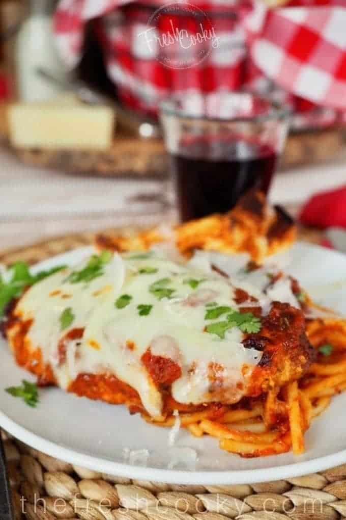 Easy 30 minute Chicken Parmesan Recipe + Gluten Free and Low Carb Option