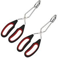 Scissor Stainless Steel Tongs (2 Pieces)
