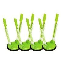 YUFF Baggy Sandwich Racks Holder，Food Storage Bags Clip-Ideal Plastic Kitchen Gadget, No Hassle Cooking Solutions(4 Pack), 4pcs, Green