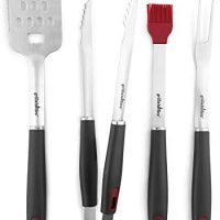 Grillaholics BBQ Grill Tools Set - 4-Piece Heavy Duty 