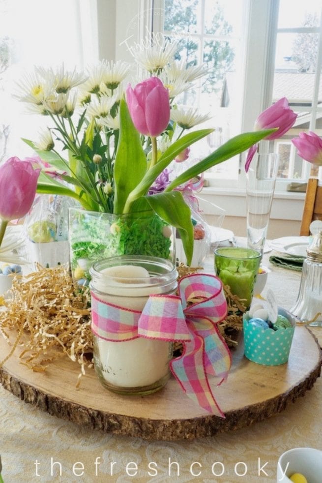 Easter Centerpiece and Tablescape | www.thefreshcooky.com