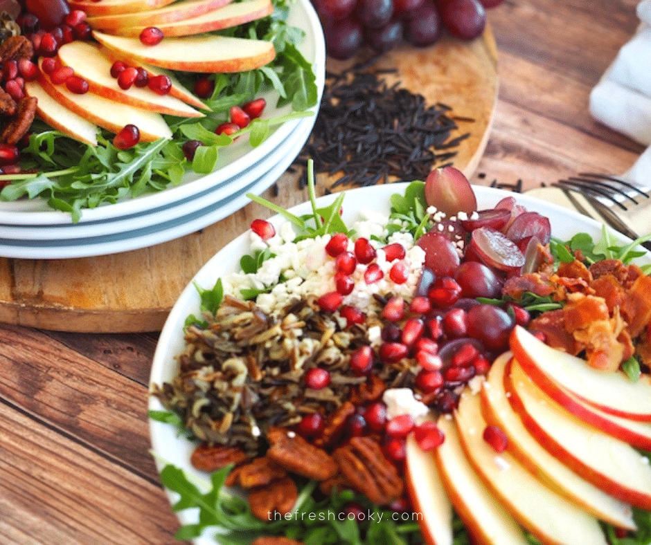 Harvest Wild Rice Salad (Holiday Salad Recipe) • The Fresh Cooky