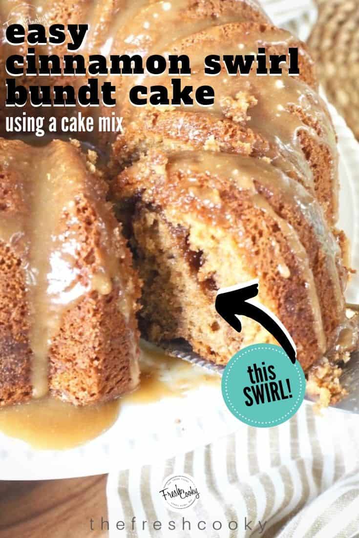 Cinnamon Swirl Bundt Cake • The Fresh Cooky