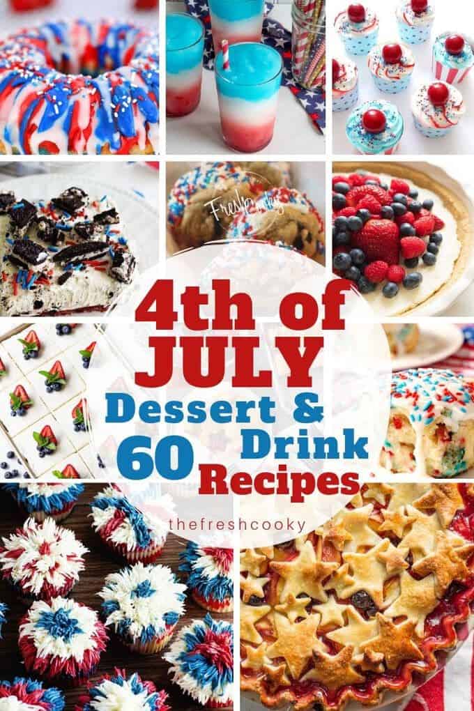 Best Red, White and Blue Desserts & Drinks