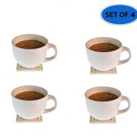 White Soup Mug, Bowl with Handle, Dinnerware Kitchen Essentials, Set of 4