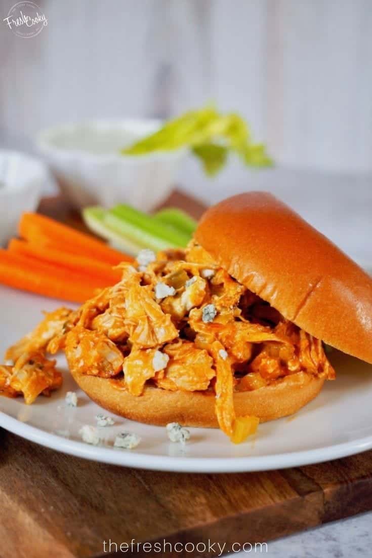 Easy Instant Pot Buffalo Chicken (or Slow Cooker)