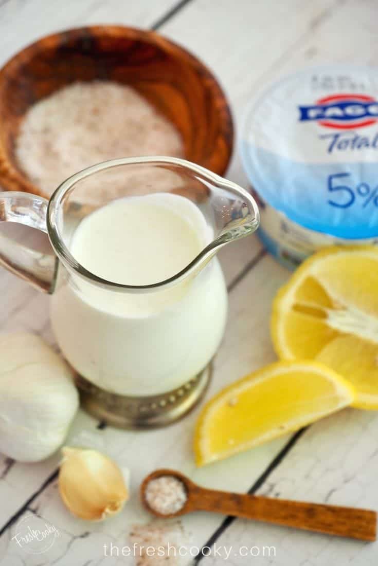 Easy Garlic Yogurt Sauce