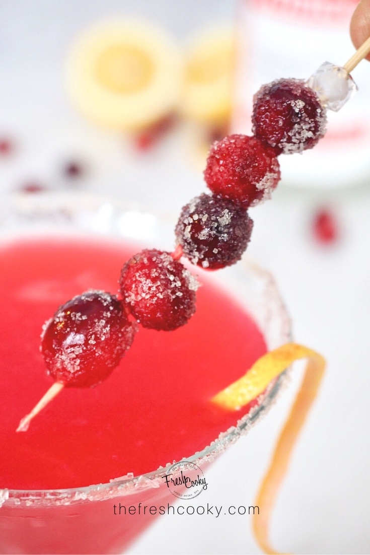 Cranberry Lemon Drop Martini • The Fresh Cooky