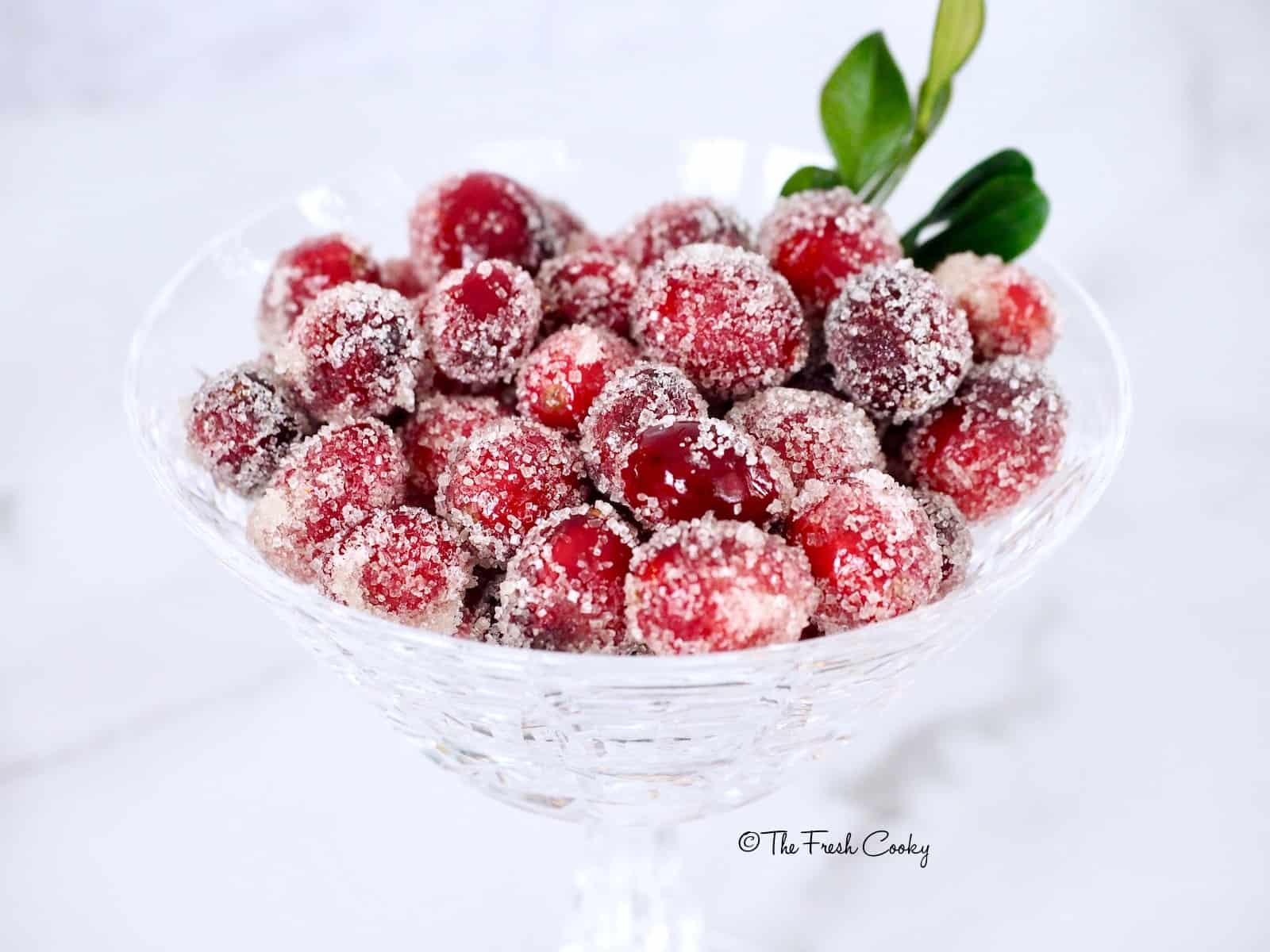 Sugared Cranberries 3 Sugar Varieties • The Fresh Cooky