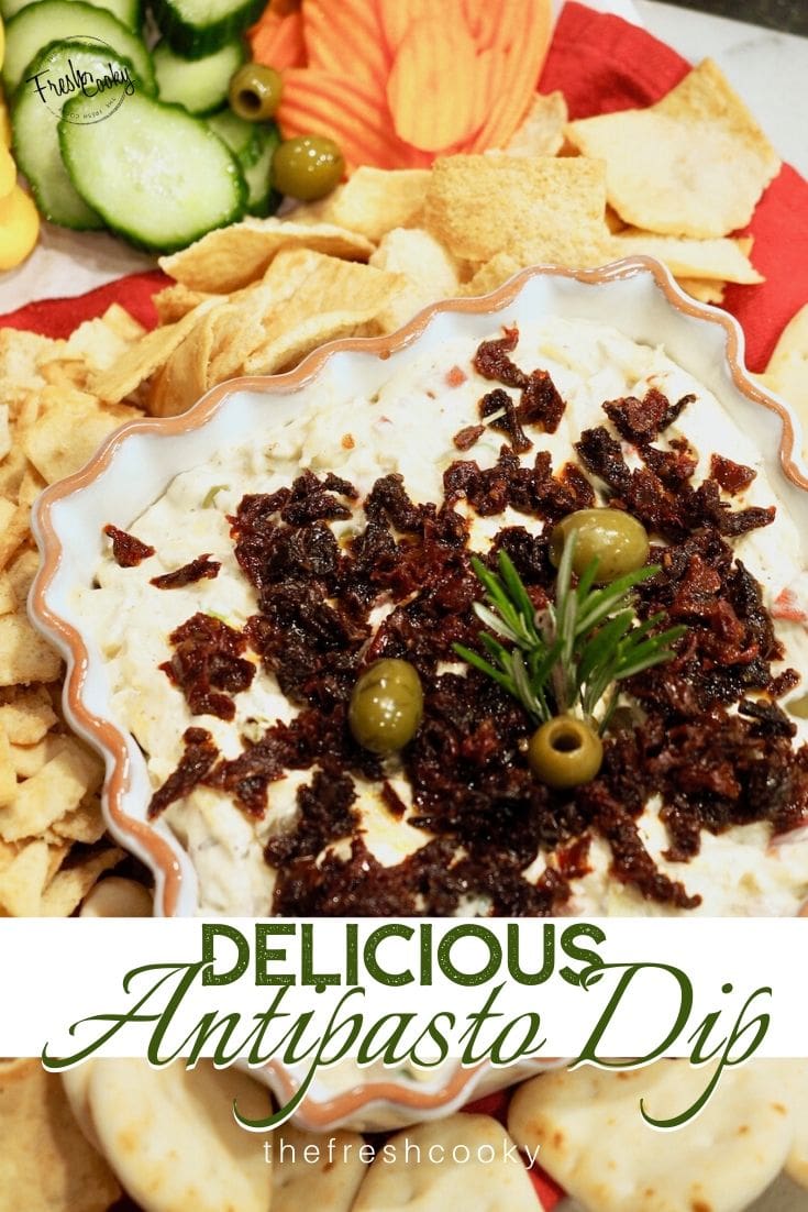 Delicious Antipasto Dip • The Fresh Cooky