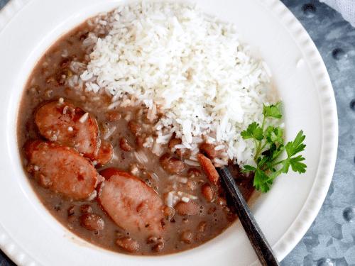Crock Pot Red Beans and Rice - I Heart Eating