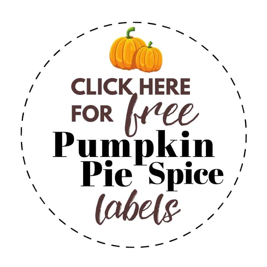 Button for free pumpkin pie spice labels