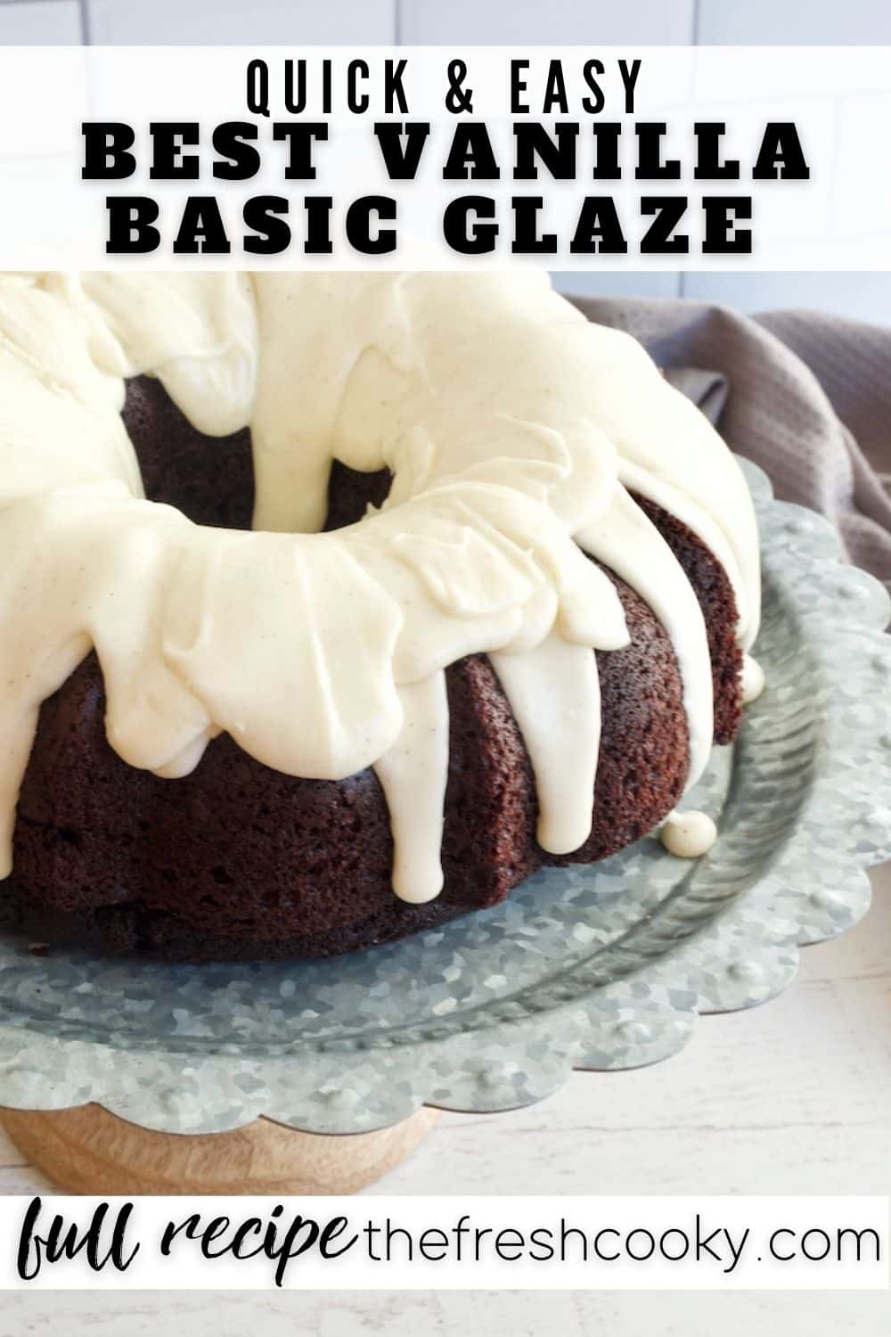 Basic Vanilla Buttercream Glaze Recipe • The Fresh Cooky