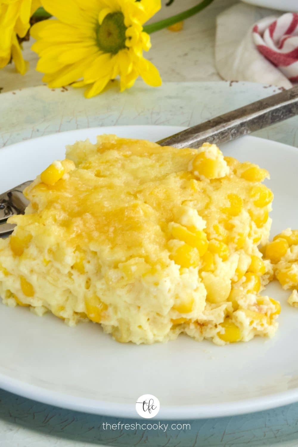 Easy Corn Casserole by The Fresh Cooky - WEEKEND POTLUCK 473