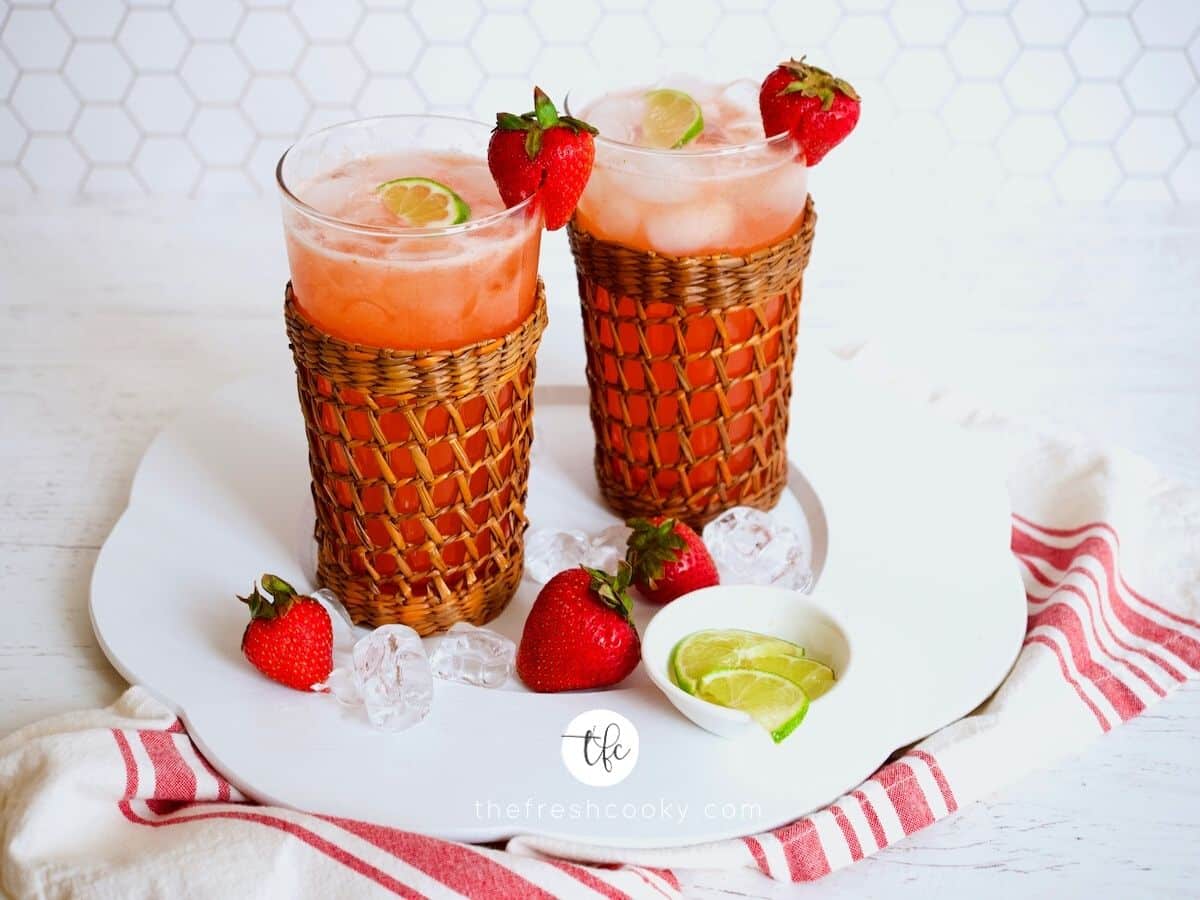 Best Fresh Strawberry Gin Cocktail • The Fresh Cooky
