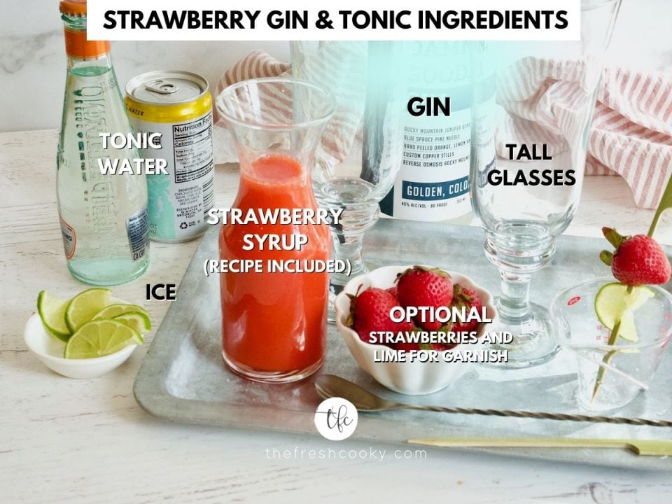 Best Fresh Strawberry Gin Cocktail • The Fresh Cooky