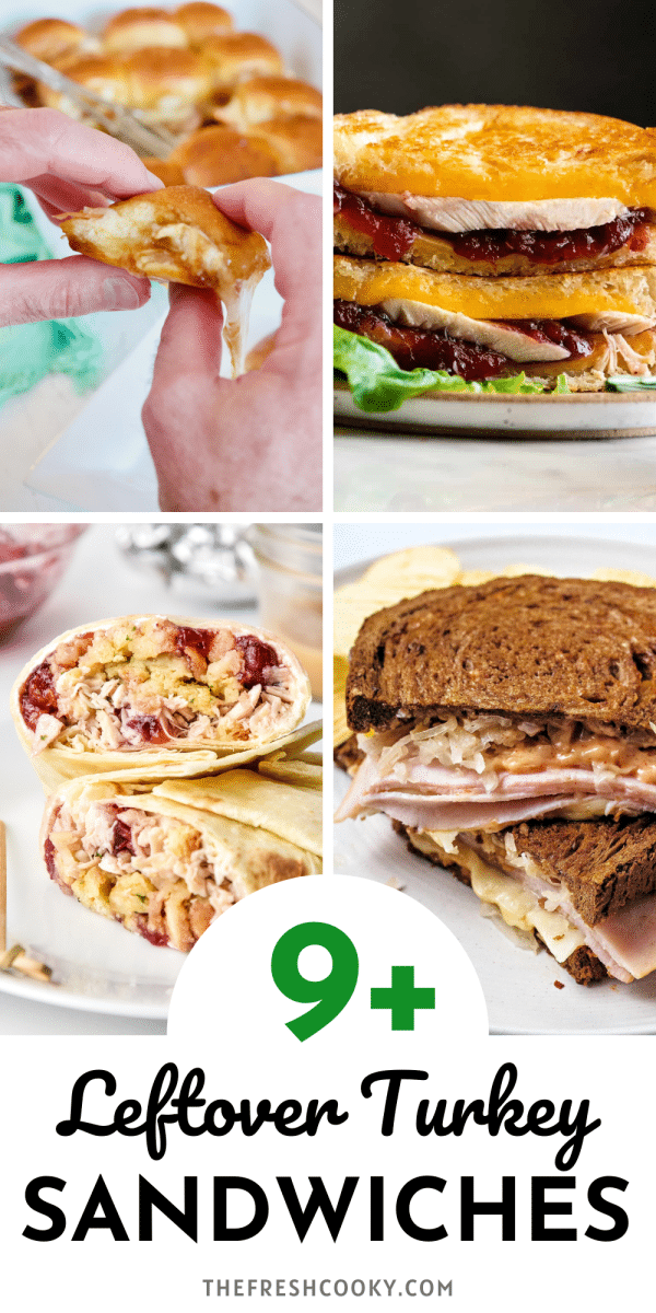 Pin for the best leftover turkey sandwich recipes.