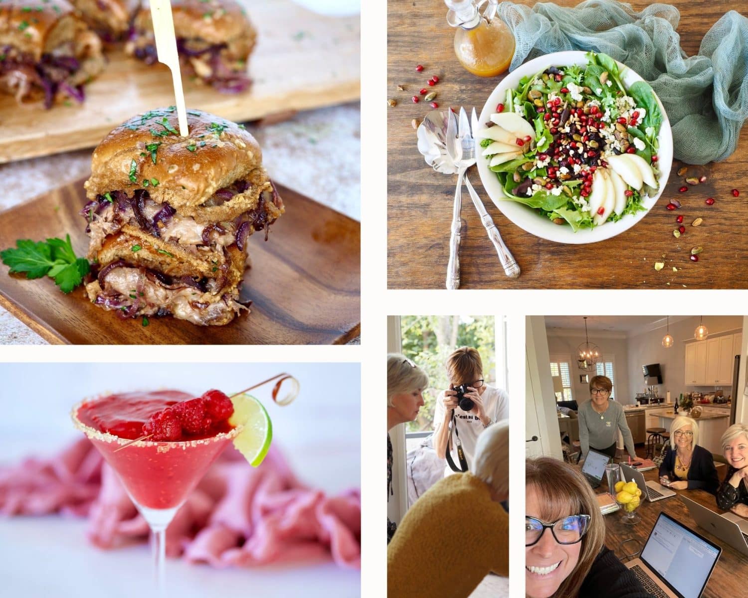 Creations from our mastermind retreat plus some pictures of bloggers in action.
