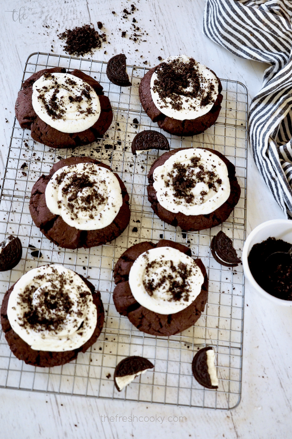 Crumbl Copycat) Chocolate Oreo Cookies — Salt & Baker