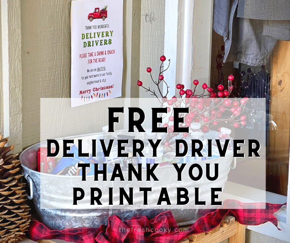 Thank You Delivery Drivers Sign Template Free