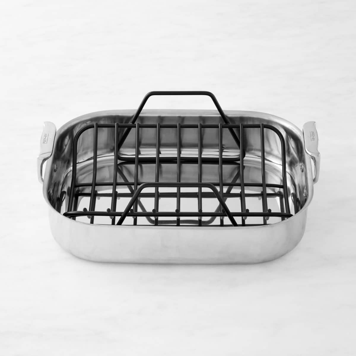 All-Clad roasting pan with rack.
