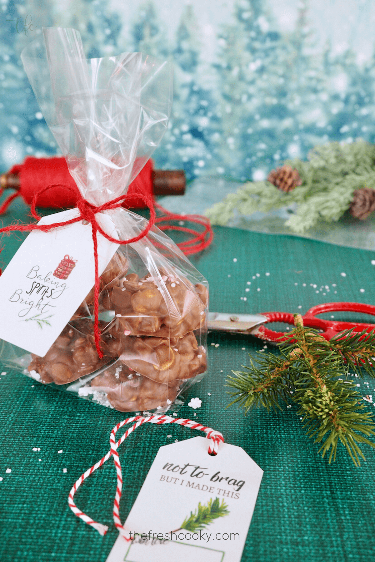 Place several in cello bags and tie with ribbon and a gift tag, crockpot peanut clusters make great gifts.