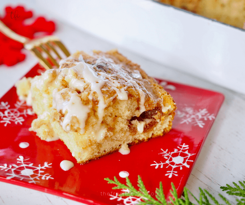 Easy Eggnog Coffee Cake Recipe (Bundt cake option) • The Fresh Cooky
