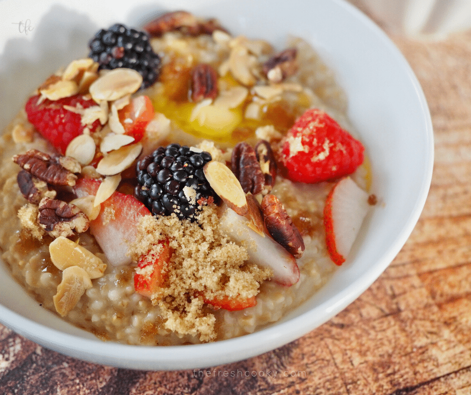 Easy Instant Pot Oatmeal Recipe (Steel Cut & Rolled Oats) • The Fresh Cooky