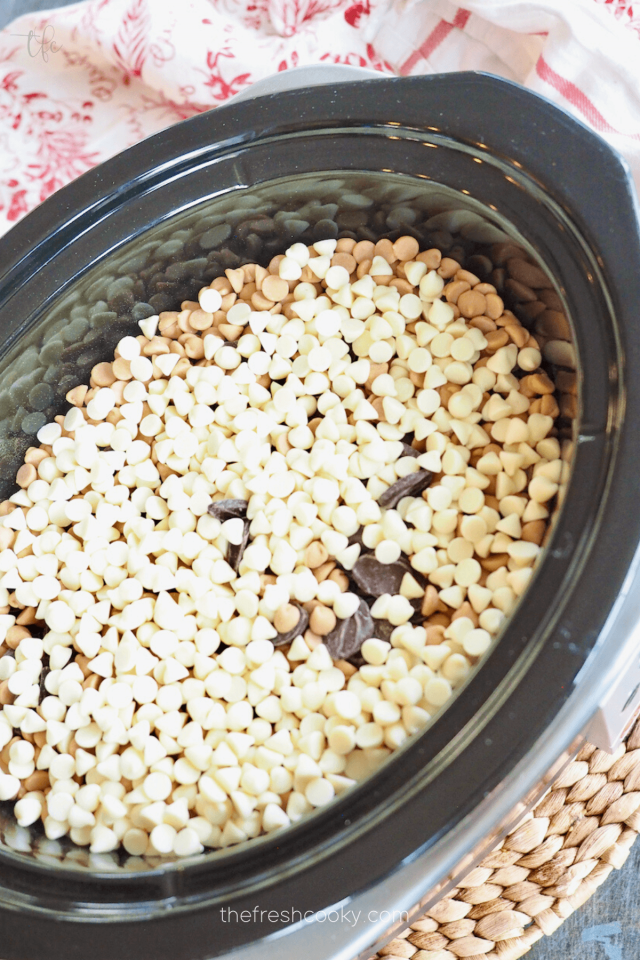 Best Easy Crockpot Peanut Clusters Recipe • The Fresh Cooky