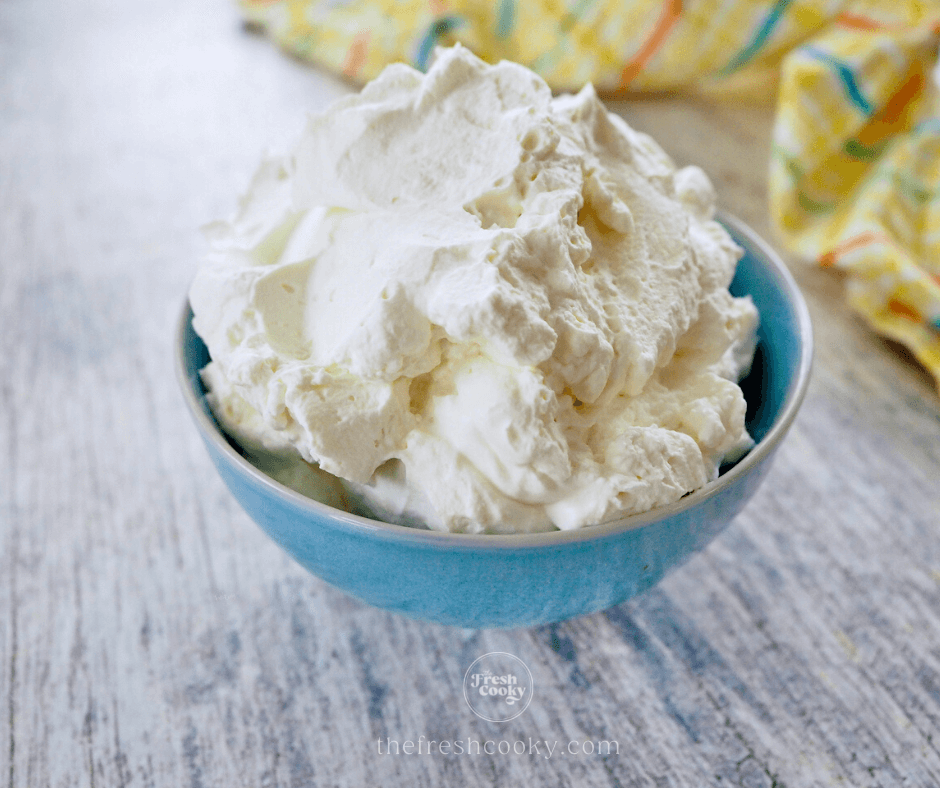 Easy Stabilized Whipped Cream (Cool Whip Substitute) • The Fresh Cooky